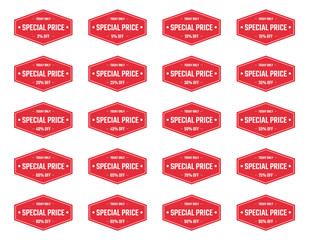 discount labels set, sale tag, offer price