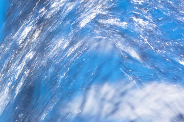 Splashes of water in motion as an abstract background