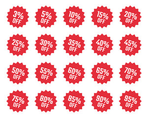 discount labels set, sale tag, offer price