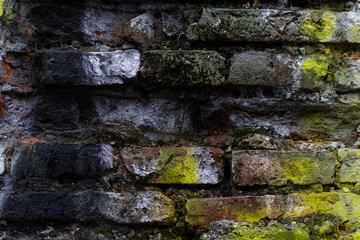 Close-up of a natural old vintage brick for background 
