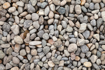 Fläche mit Kieselsteine 