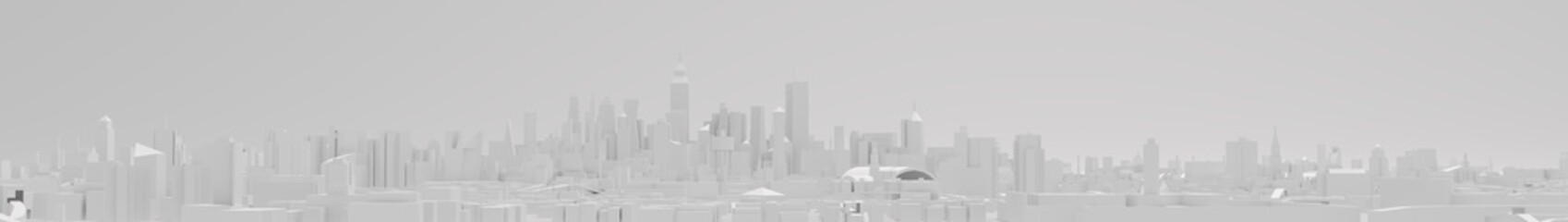 City Center 3d rendering, illustration 3d