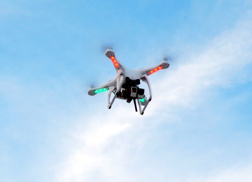 quadcopter in the sky