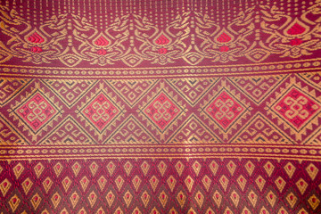 Traditional hand-woven silk, Vientiane, Laos