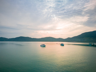 Fototapeta na wymiar Sea view at Klong Hia village , Koh Yao Yai