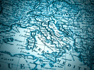 古地図　イタリア