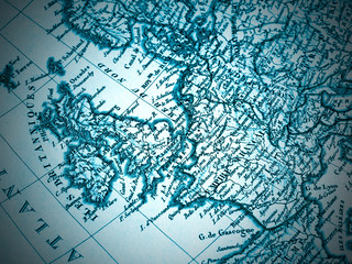 古地図　イギリスとフランス