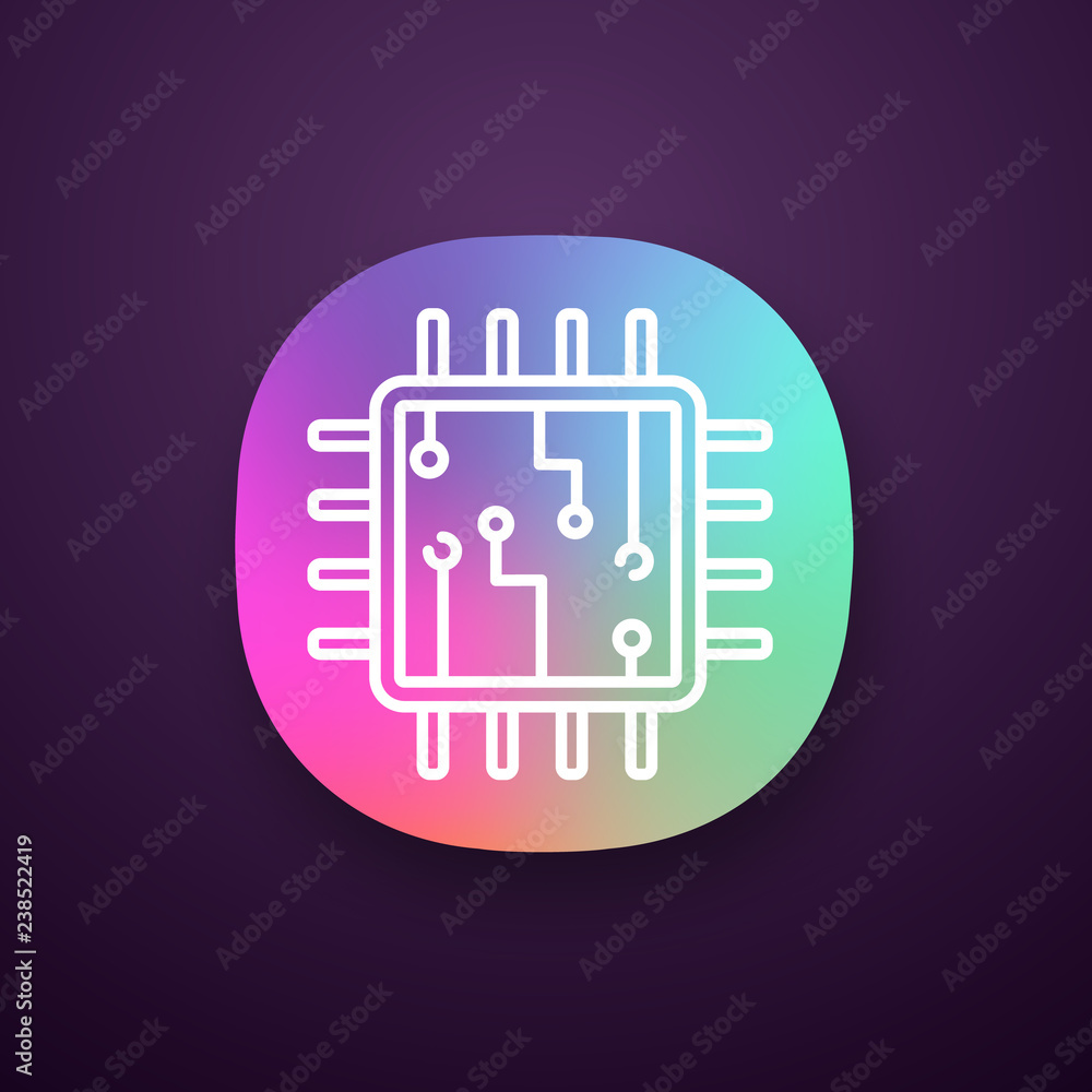 Poster processor with electronic circuits app icon