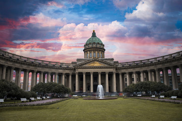 Kazan Cathedral in the city of St. Petersburg.