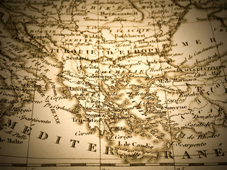 古地図　ギリシャ