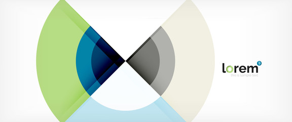 Obraz premium Multicolored round shapes abstract background