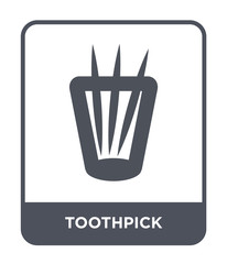toothpick icon vector