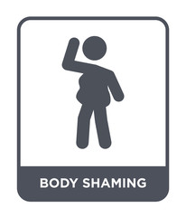 body shaming icon vector