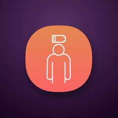 Mental exhaustion app icon