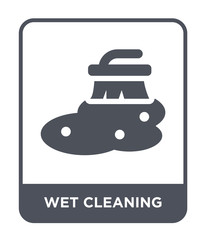 wet cleaning icon vector