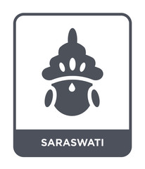 saraswati icon vector