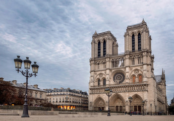 Fototapeta na wymiar Notre Dame de Paris Cathedral, most beautiful Cathedral in Paris.