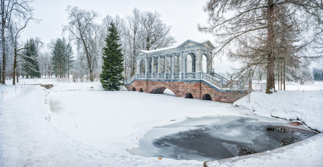 Мраморный мост в Царском Селе Marble bridge in Tsarskoye Selo
