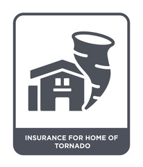 insurance for home of tornado icon vector