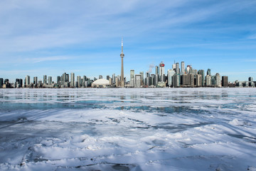 view of city in winter