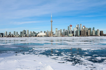 view of city in winter