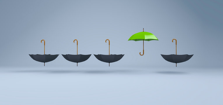 Regenschirm - Konzept Schutz, Innovation und Kreativit&auml;t