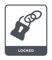 locked icon vector