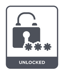 unlocked icon vector