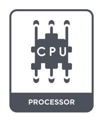 processor icon vector