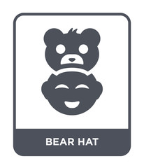 bear hat icon vector