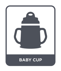 baby cup icon vector
