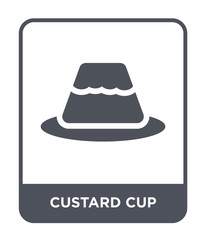 custard cup icon vector
