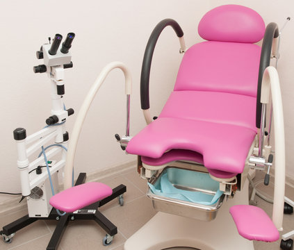 Gynecological Chair With Colposcope