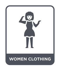 women clothing icon vector