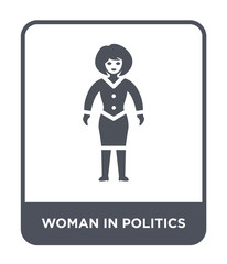 woman in politics icon vector