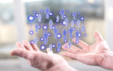 Obraz premium Concept of social network