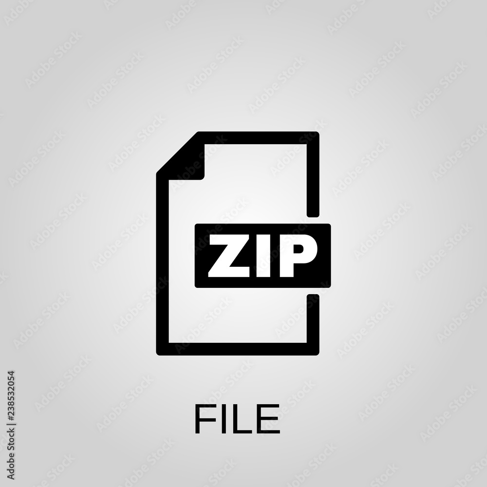 Poster zip file icon. zip file concept symbol design. stock - vector illustration can be used for web.