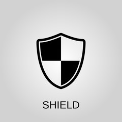 Shield icon. Shield concept symbol design. Stock - Vector illustration can be used for web.