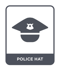 police hat icon vector