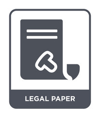 legal paper icon vector