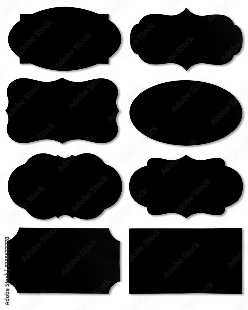 Wall mural colorful set of different speech bubble as a cloud isolated on empty white background.