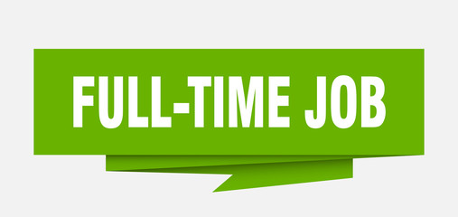 full-time job