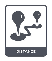 Fototapeta premium distance icon vector
