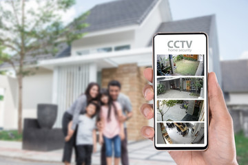monitoring cctv via mobile phone app