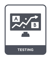 Fototapeta premium testing icon vector