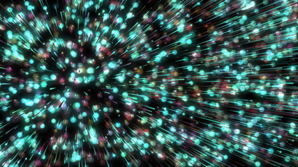 Naklejka premium Background with color lines. Different shades and thickness.