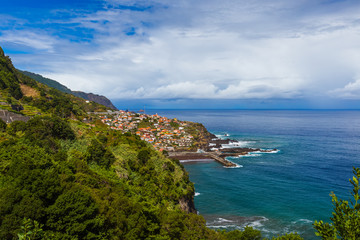 Fototapeta na wymiar Village Seixal in Madeira Portugal