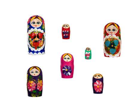Russian Dolls Babushkas Matryoshkas