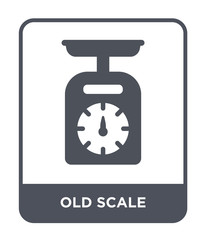 old scale icon vector