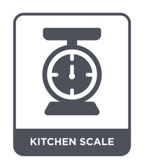 kitchen scale icon vector